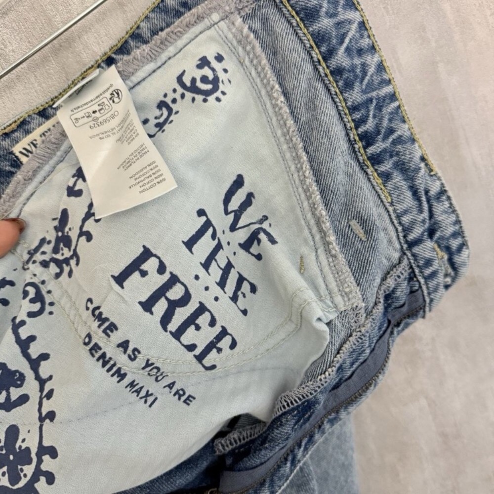 Free People Come As You Are Denim Maxi Skirt - Picture 10 of 10